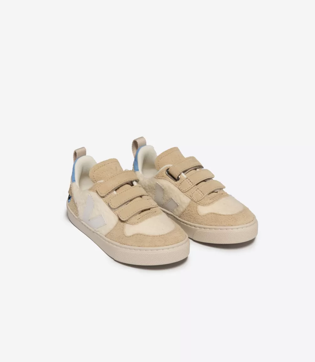 Kids VEJA Collab | V-10<V-10 FLEECE X BIGSTUFFED PURE WHITE