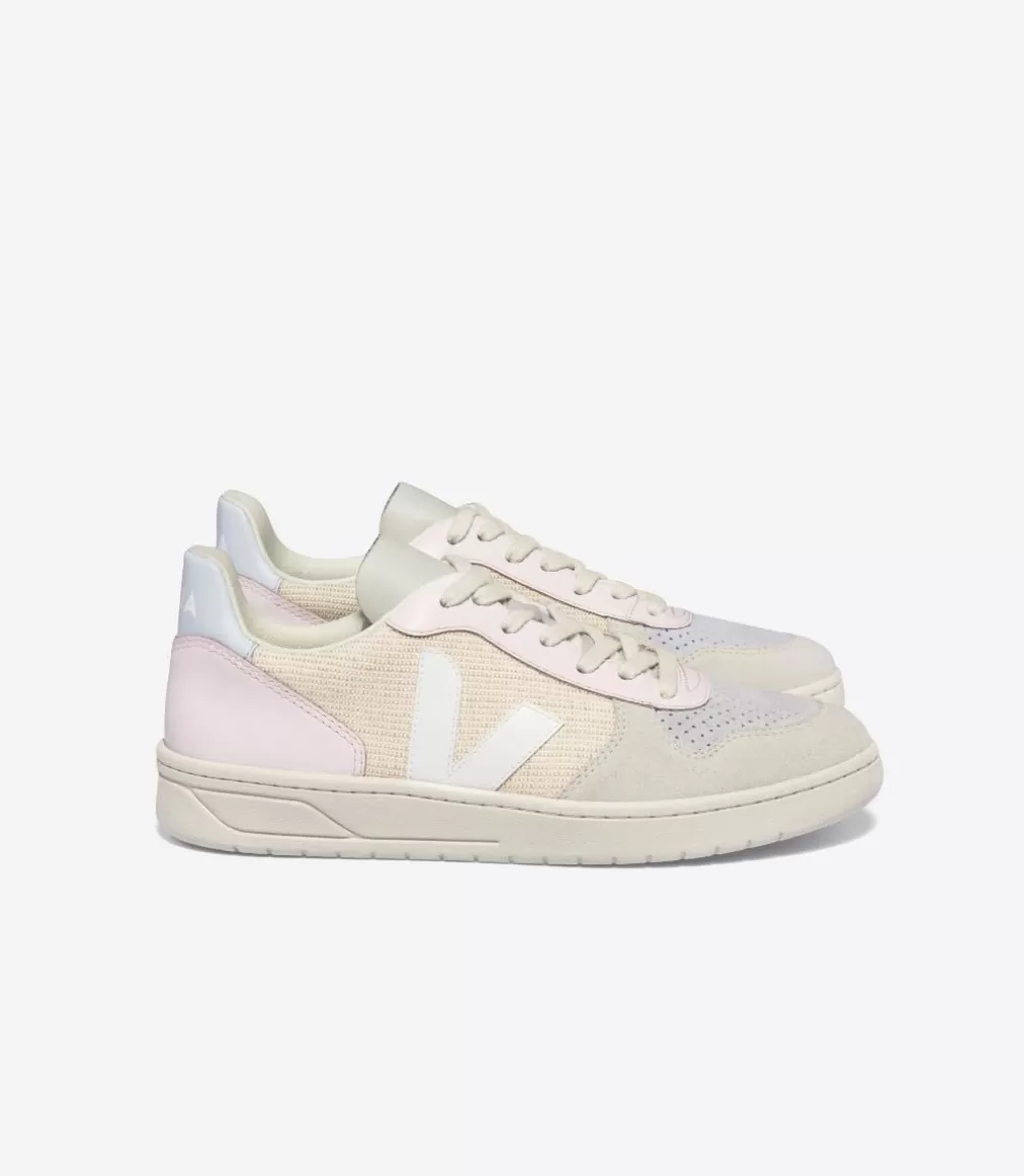 Women VEJA V-10 | V-10<V-10 J-MESH JUTE WHITE MULTICO