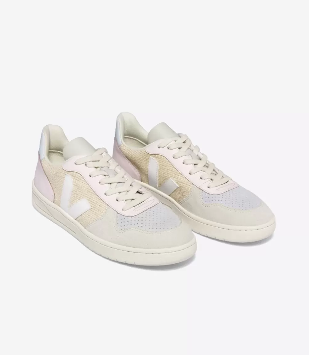 Women VEJA V-10 | V-10<V-10 J-MESH JUTE WHITE MULTICO