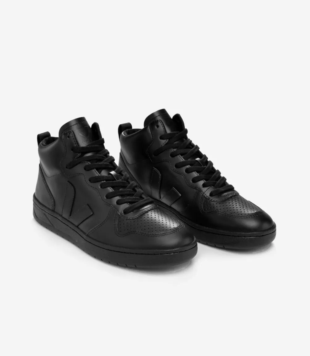 Women VEJA V-15 | V-15<V-15 LEATHER FULL BLACK