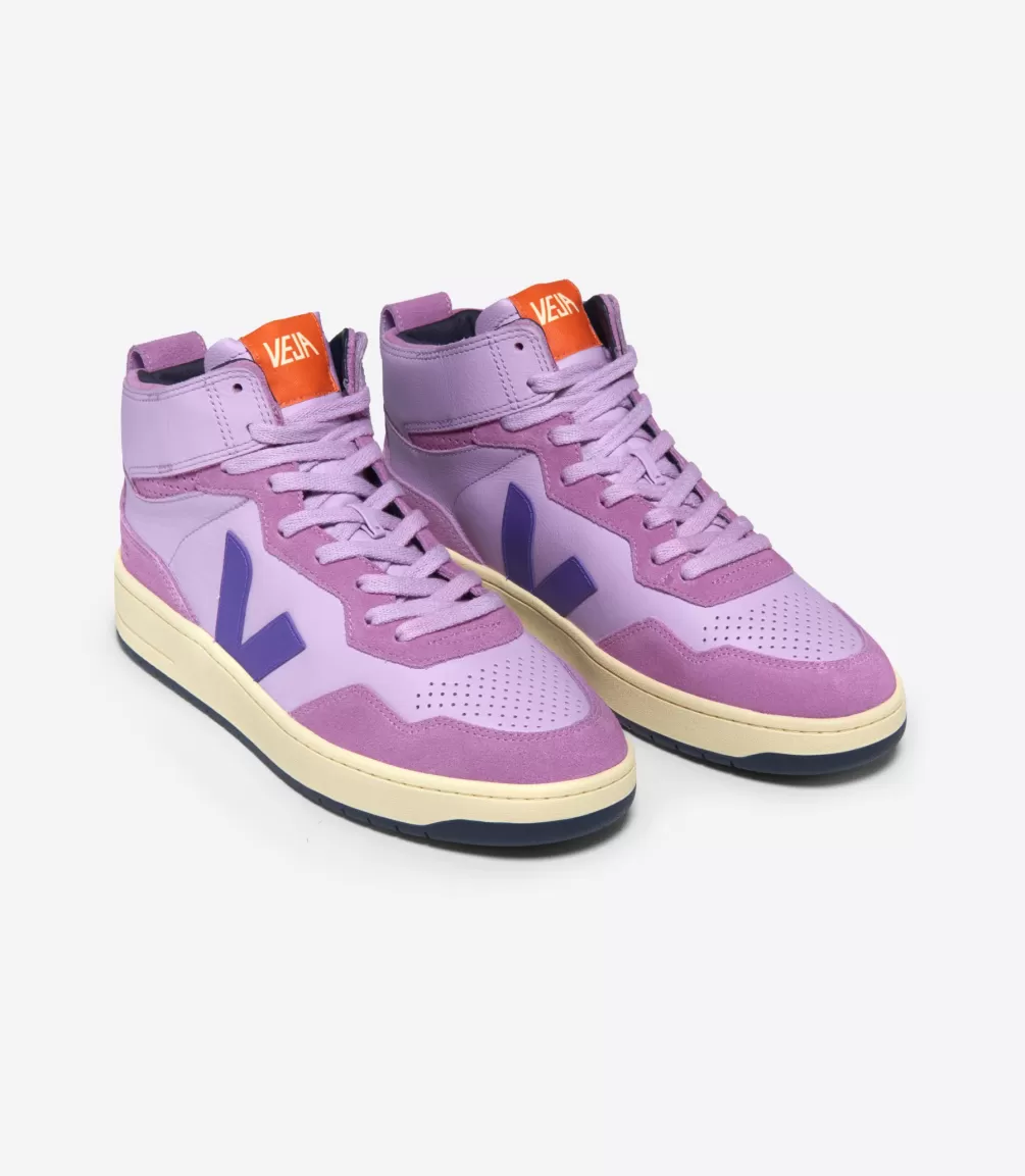 Women VEJA V-95<V-95 LEATHER ORCHID PURPLE