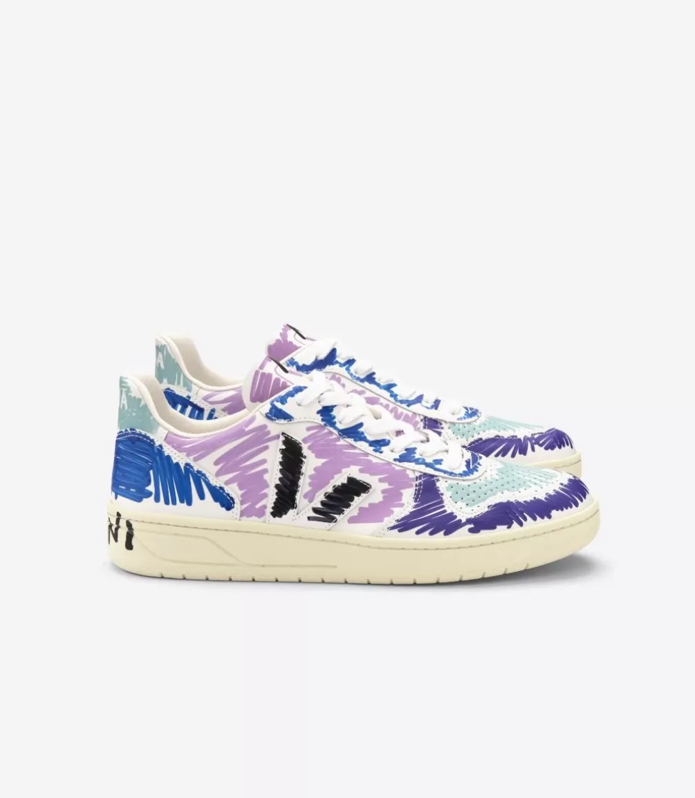 VEJA Adults<V-10 LEATHER X MARNI ORCHID BLACK