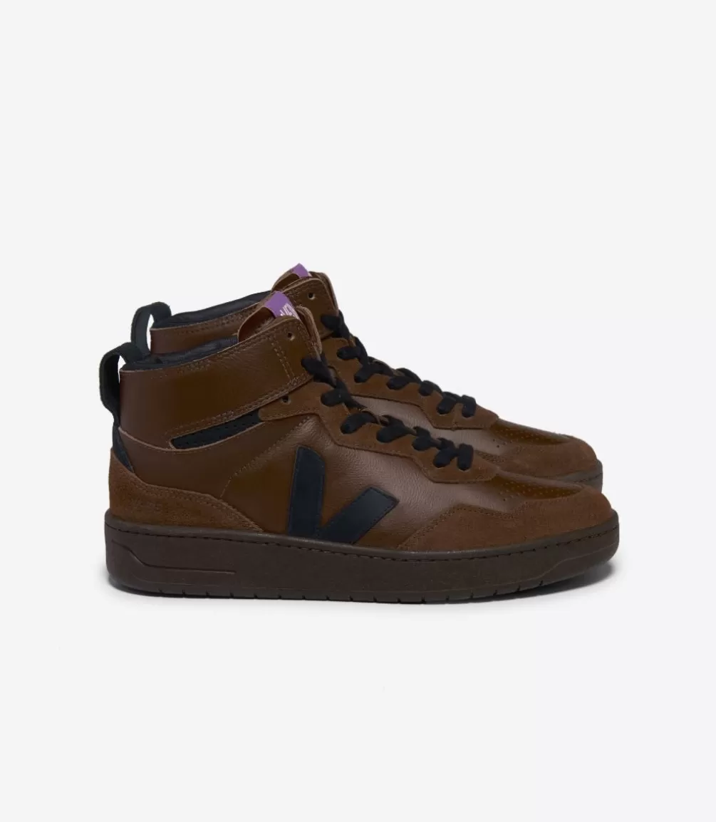 Women VEJA V-95 | V-95<V-95 LEATHER WALNUT BLACK