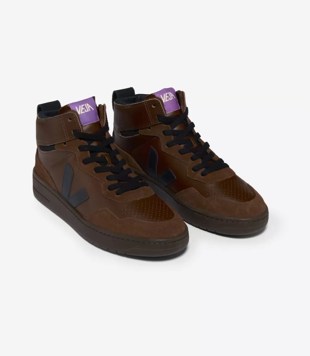 Women VEJA V-95 | V-95<V-95 LEATHER WALNUT BLACK