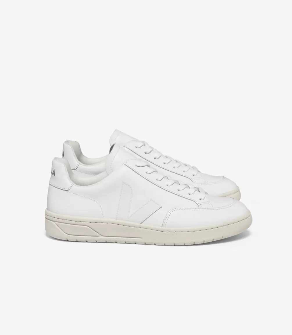 Women VEJA V-12 | V-12<V-12 LEATHER WHITE