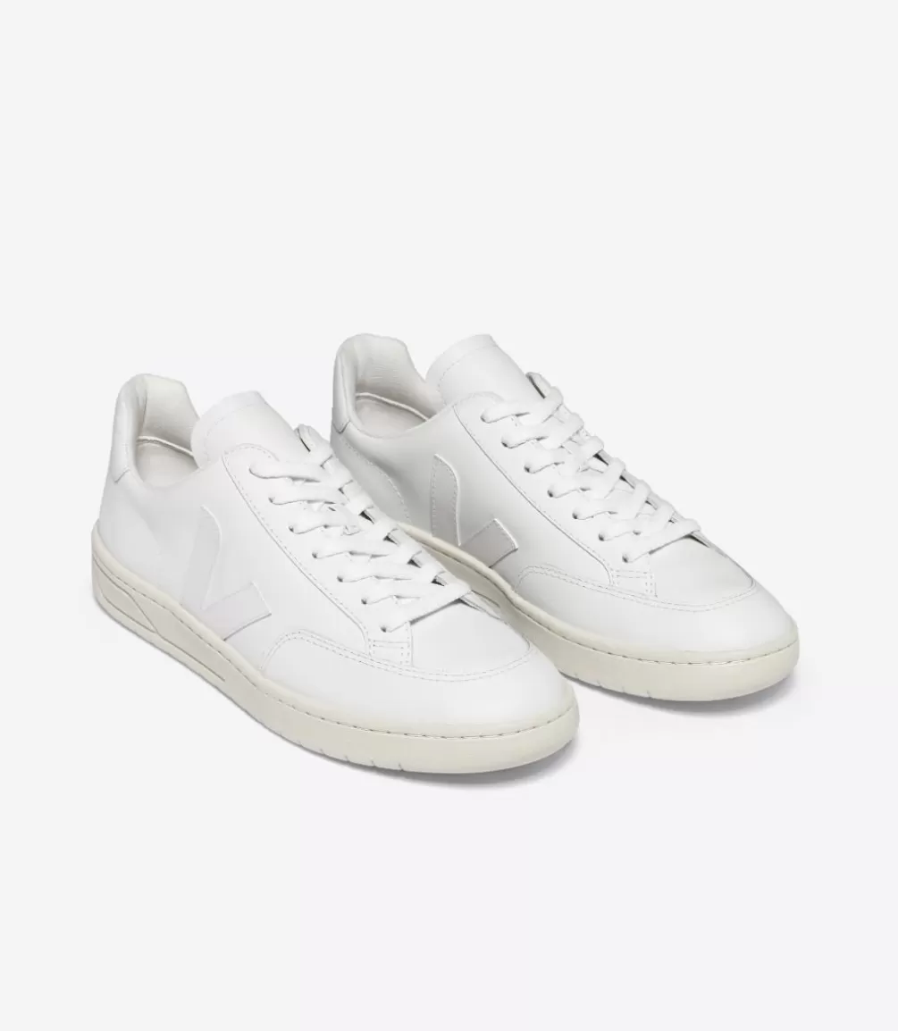 Women VEJA V-12 | V-12<V-12 LEATHER WHITE