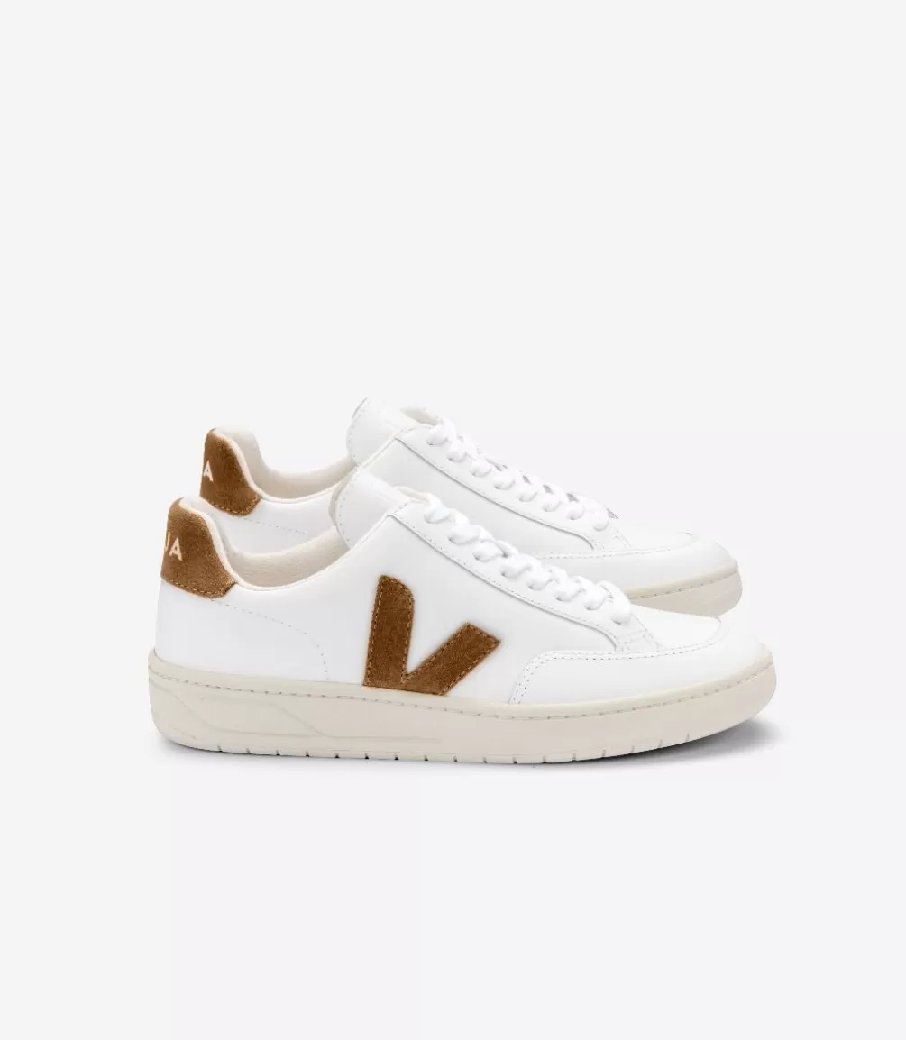 VEJA V-12<V-12 LEATHER WHITE CAMEL