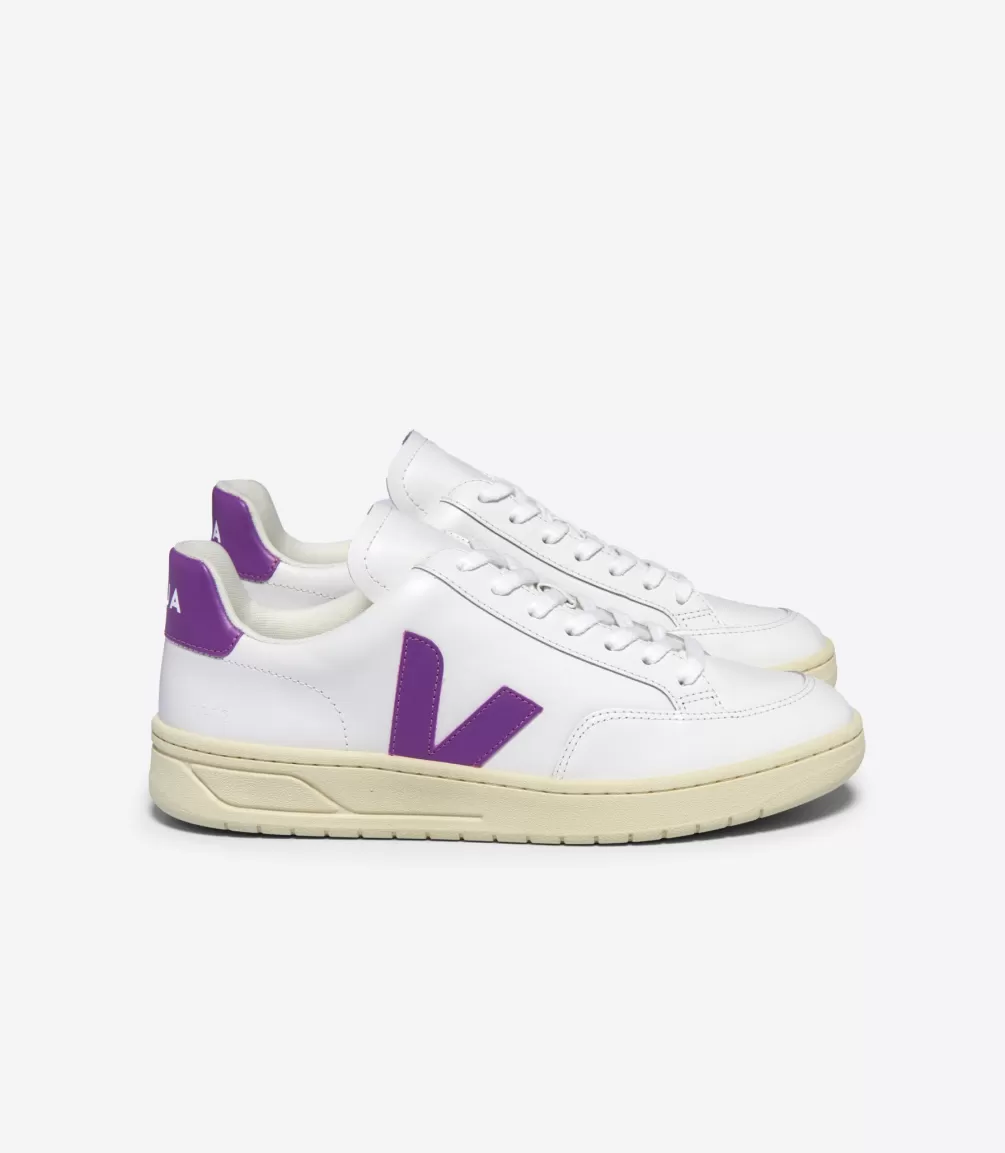 Women VEJA V-12 | V-12<V-12 LEATHER WHITE COSMOS