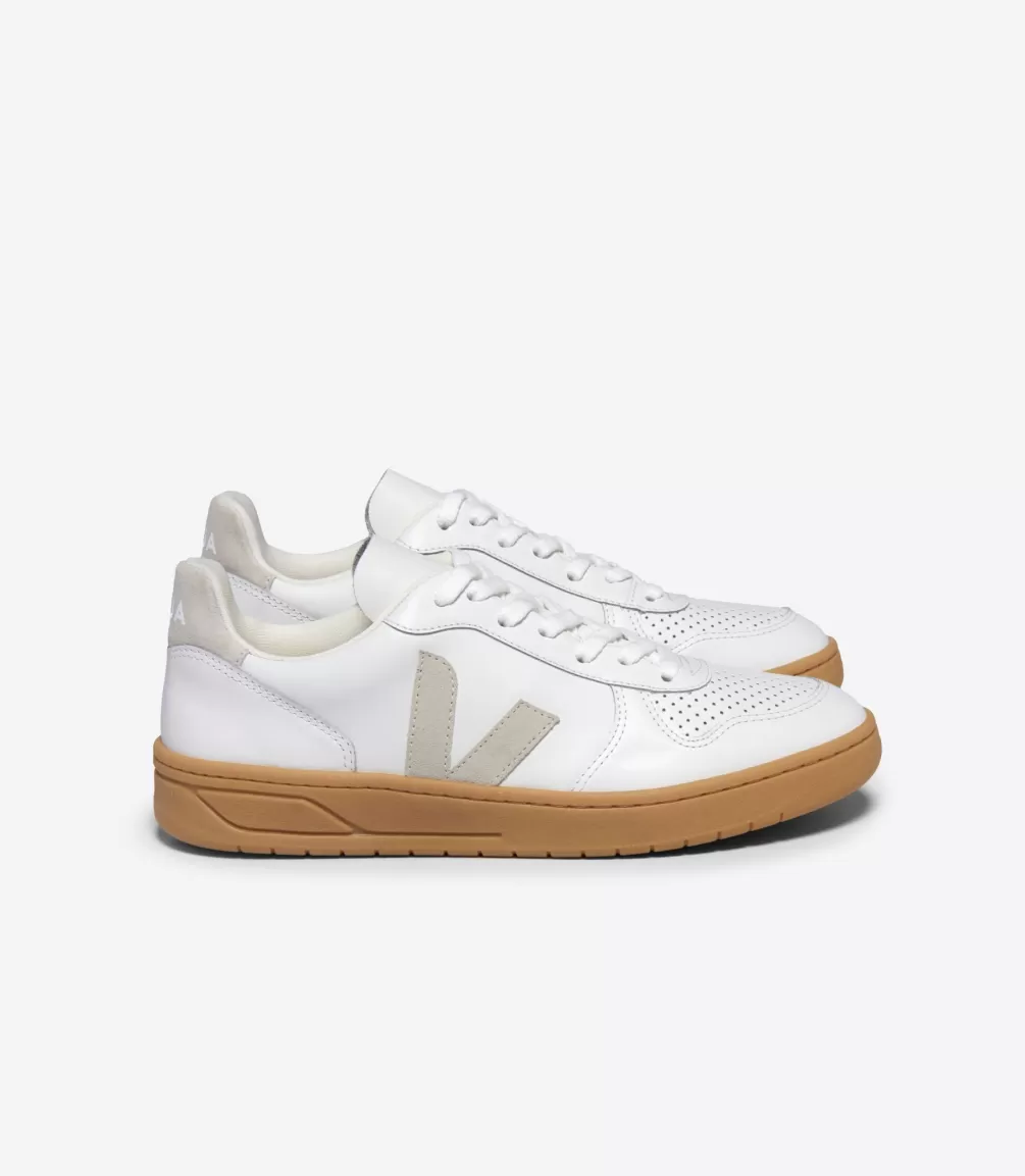 Women VEJA V-10 | V-10<V-10 LEATHER WHITE NATURAL