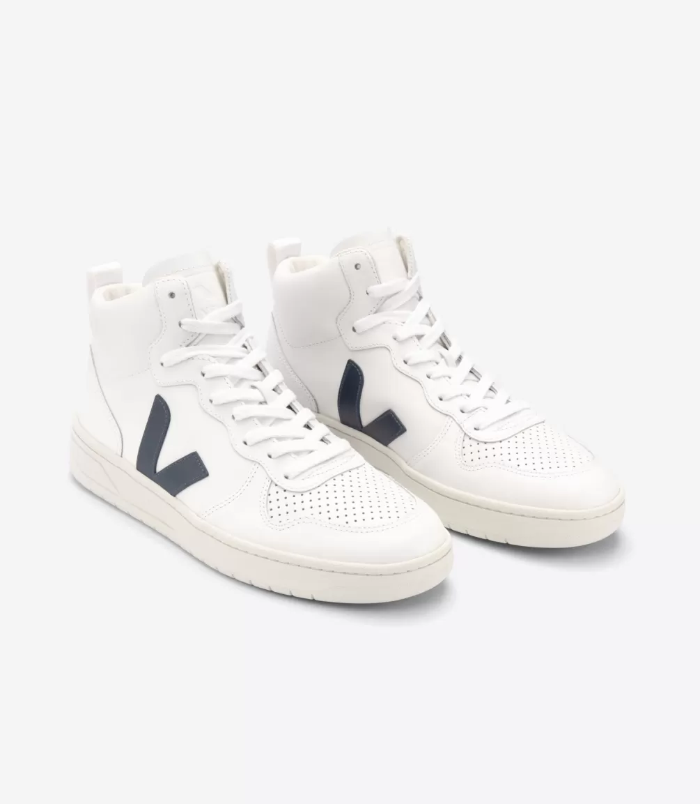 VEJA Adults<V-15 LEATHER WHITE NAUTICO