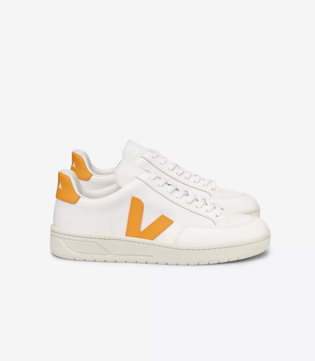 Women VEJA V-12 | V-12<V-12 LEATHER WHITE OURO