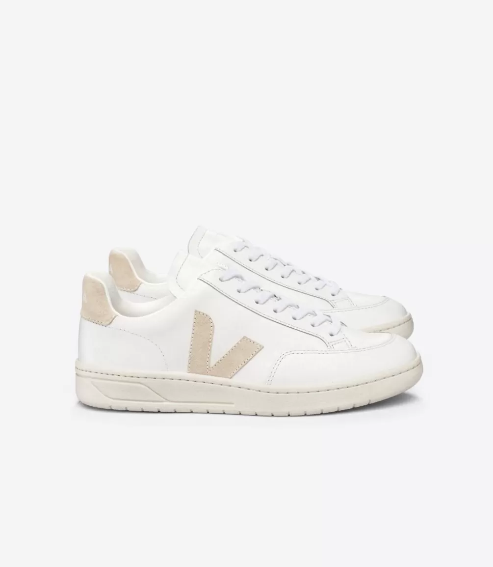 Women VEJA V-12 | V-12<V-12 LEATHER WHITE SABLE