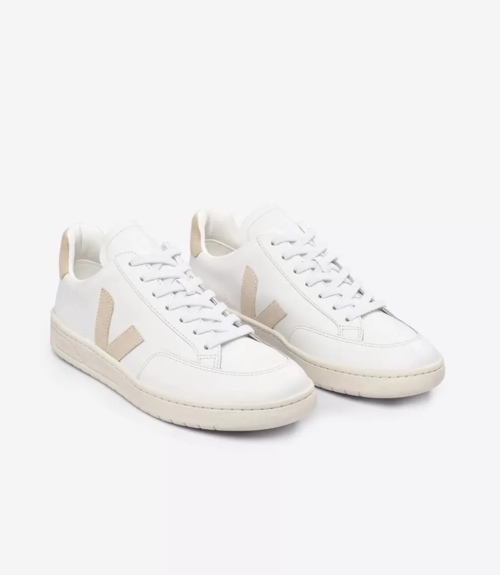 Women VEJA V-12 | V-12<V-12 LEATHER WHITE SABLE