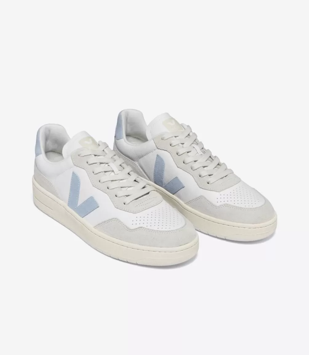 Women VEJA V-90 | V-90<V-90 LEATHER WHITE STEEL