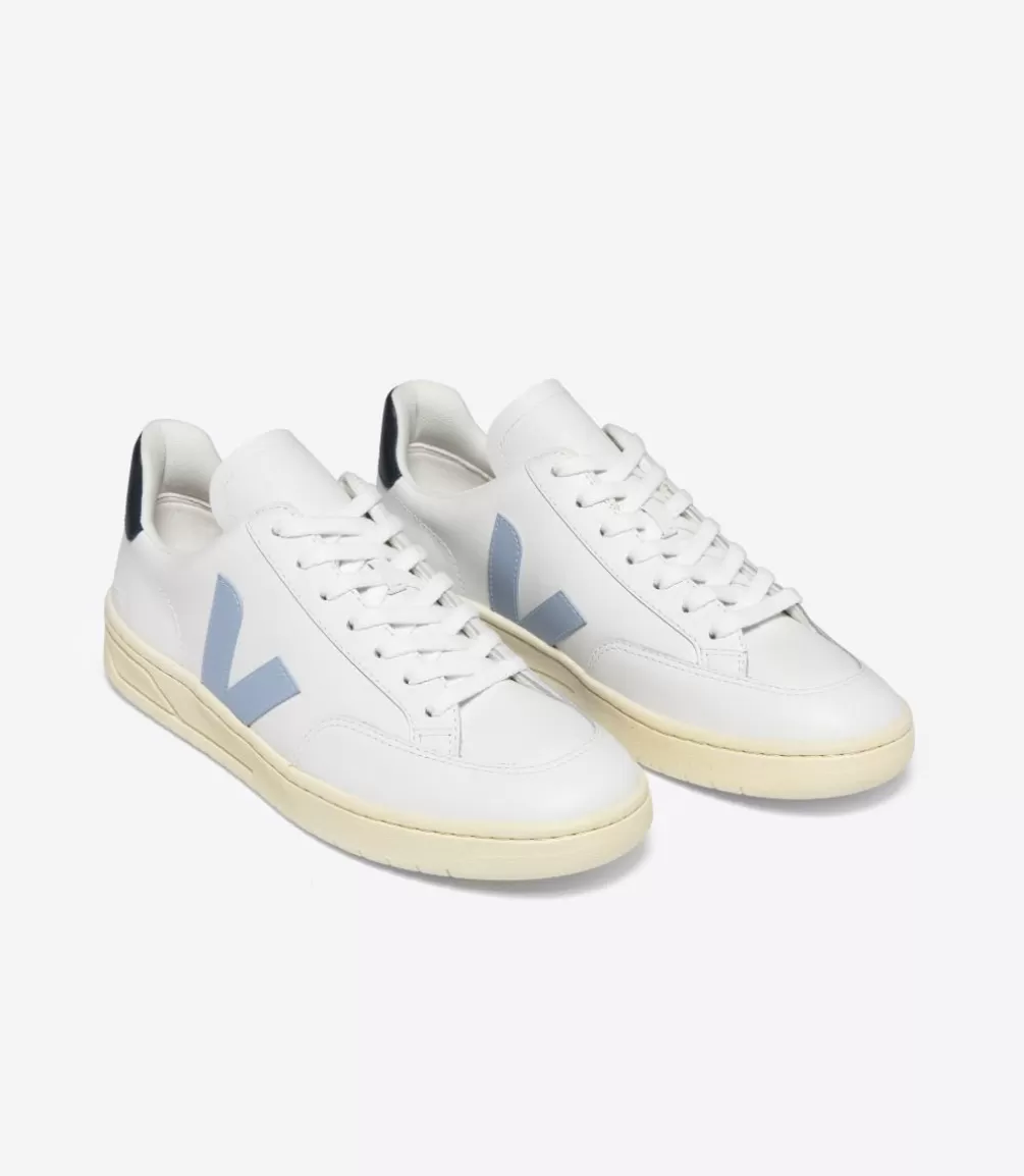 Women VEJA V-12 | V-12<V-12 LEATHER WHITE STEEL NAUTICO