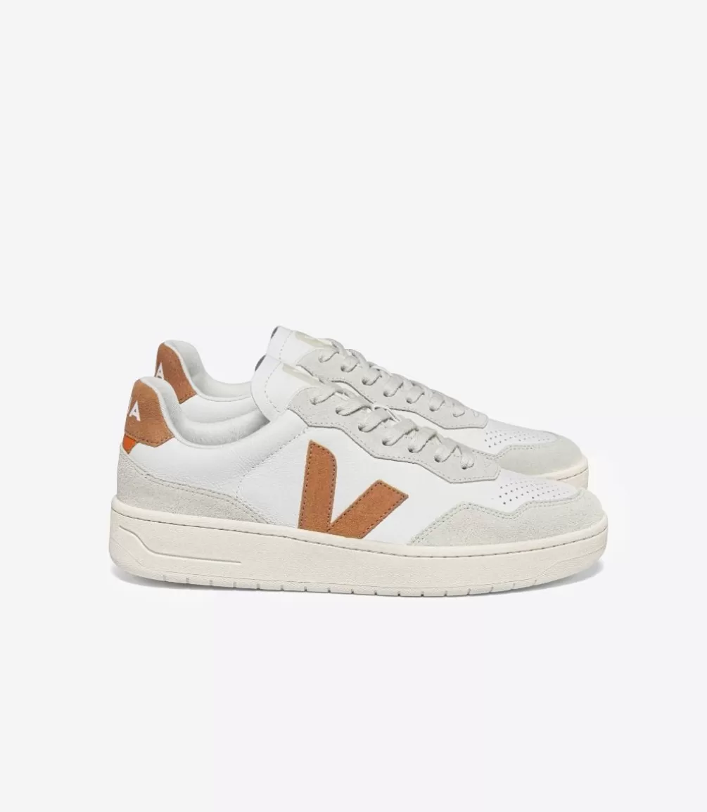 Women VEJA V-90 | V-90<V-90 LEATHER WHITE UMBER