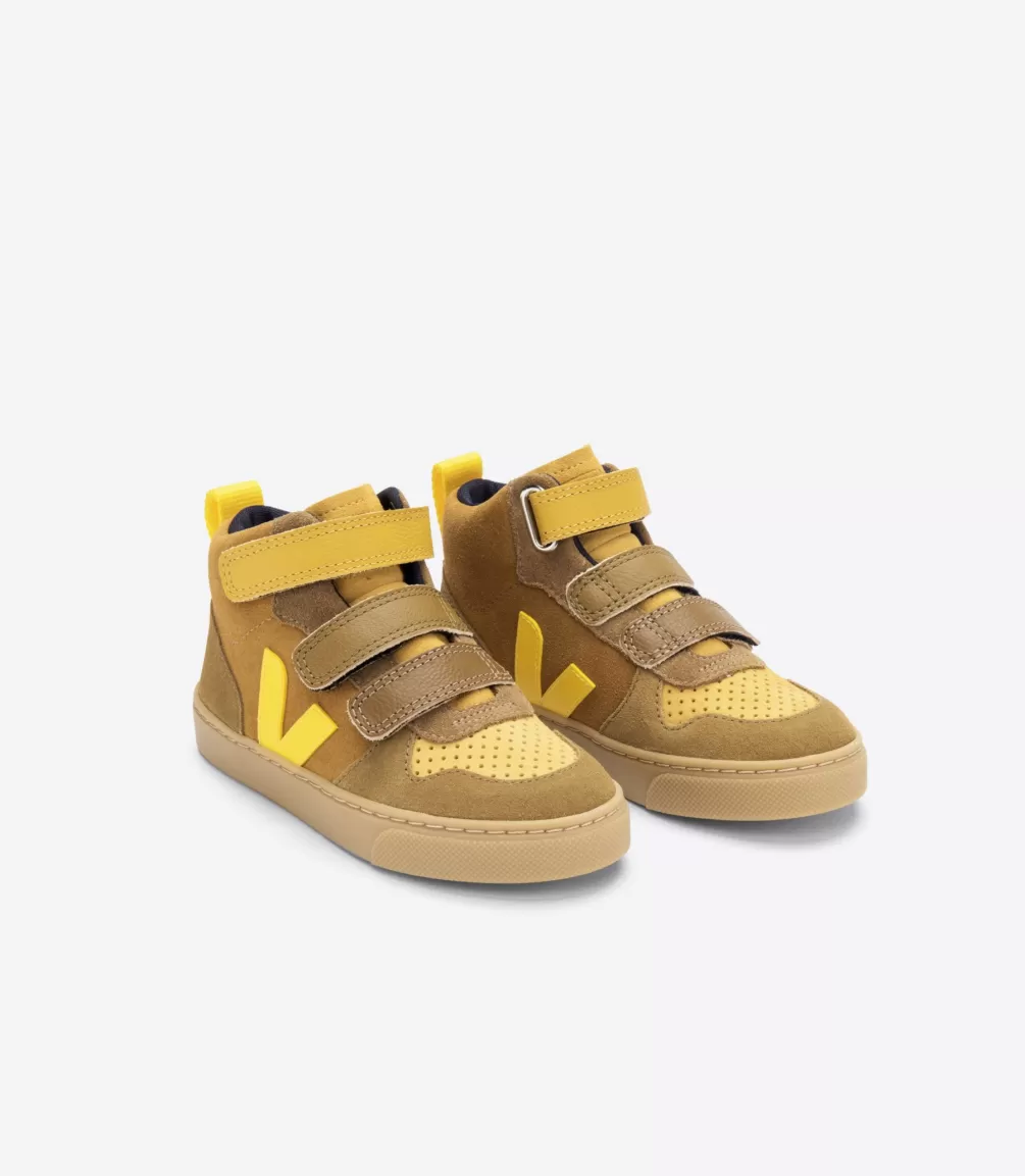 Kids VEJA Kids<V-10 MID SUEDE MULTICO CAMEL TONIC