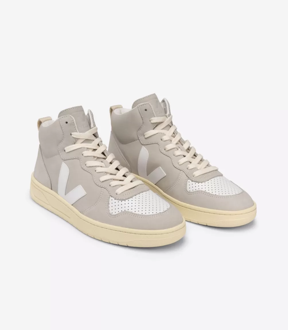 VEJA Adults<V-15 NUBUCK NATURAL WHITE