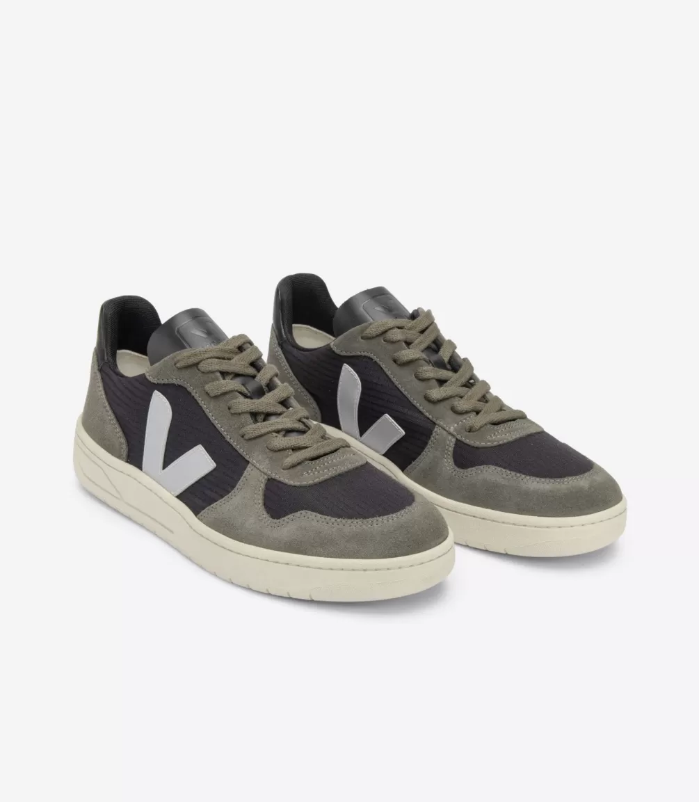 VEJA Adults<V-10 RIPSTOP BLACK OXFORD GREY MUD