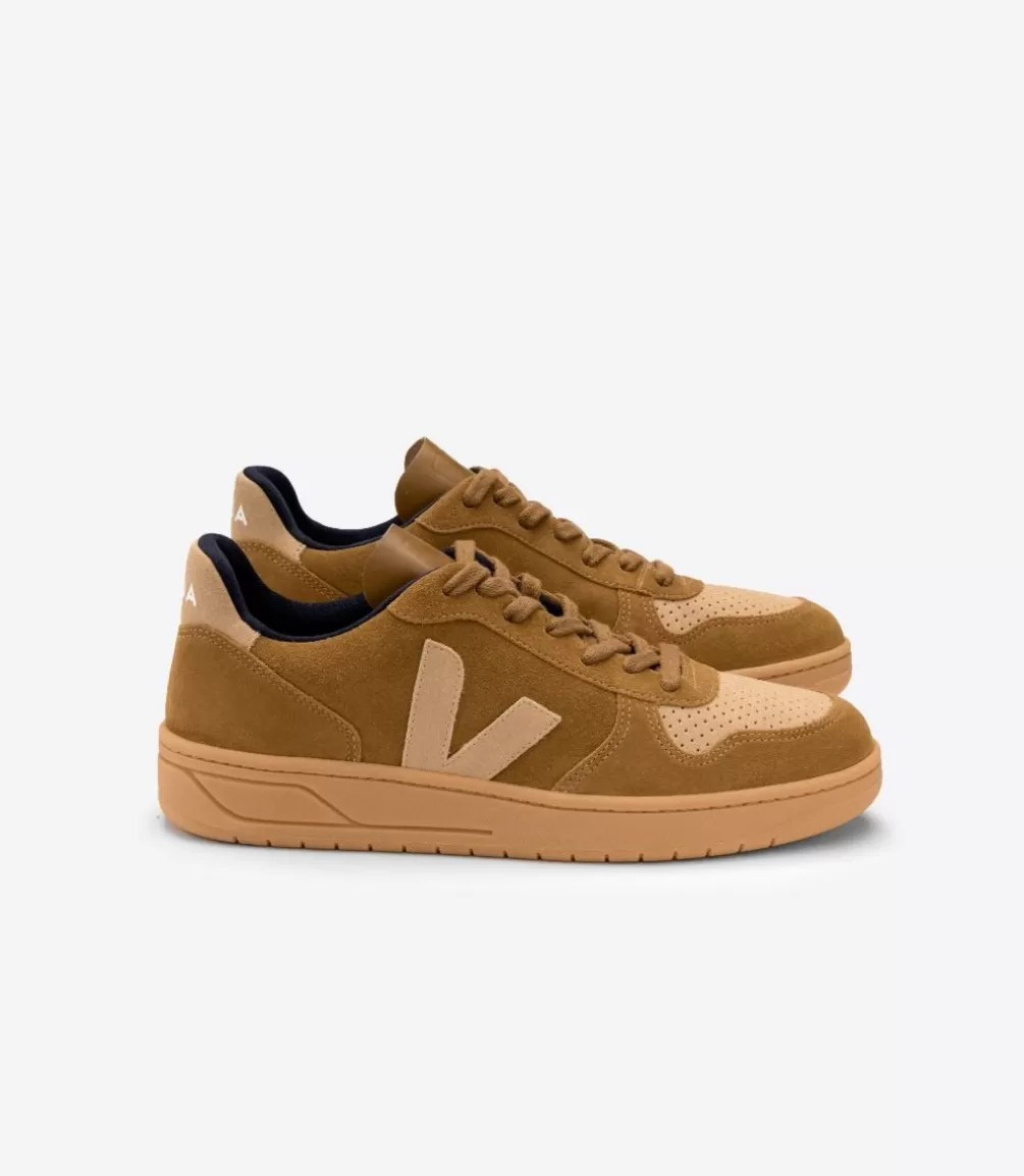 Women VEJA V-10 | V-10<V-10 SUEDE CAMEL DESERT