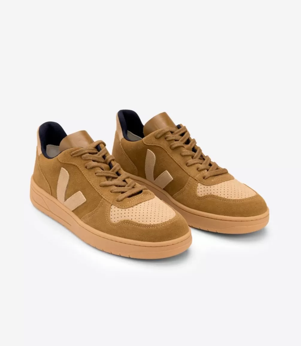 Women VEJA V-10 | V-10<V-10 SUEDE CAMEL DESERT