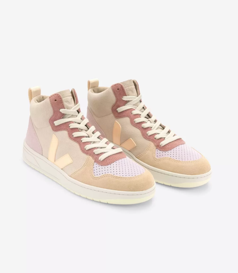 Women VEJA V-15 | V-15<V-15 SUEDE MULTICO PEACH