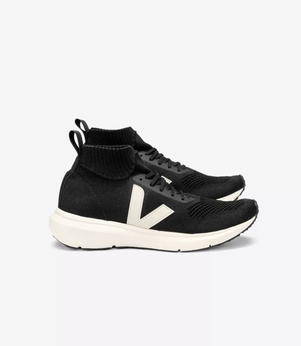 VEJA Adults<V-KNIT X RICK OWENS MID BLACK PIERRE