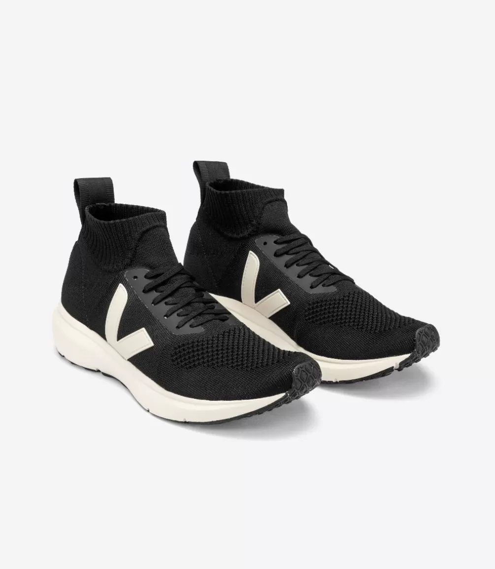 VEJA Adults<V-KNIT X RICK OWENS MID BLACK PIERRE