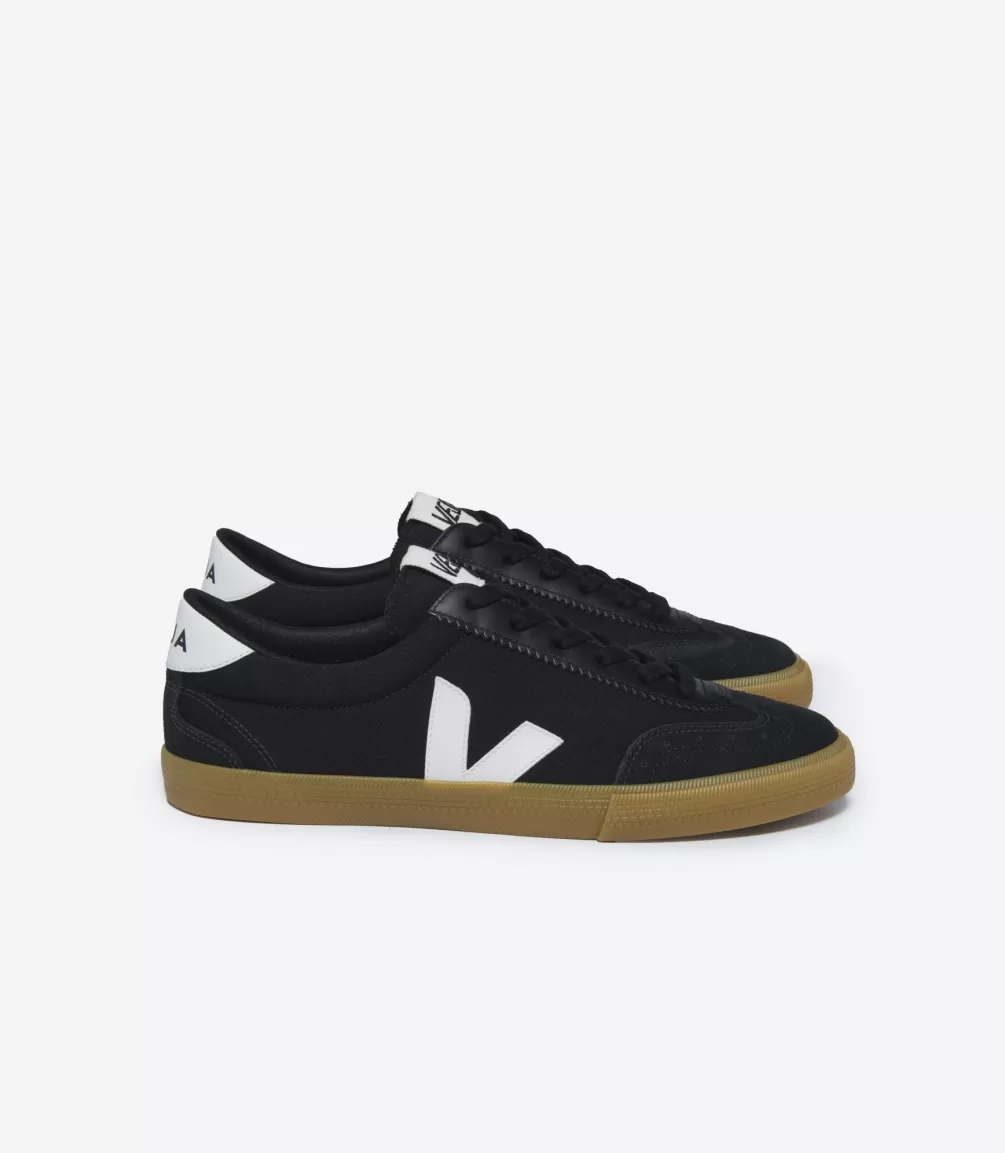 Women VEJA Volley<VOLLEY CANVAS BLACK WHITE NATURAL