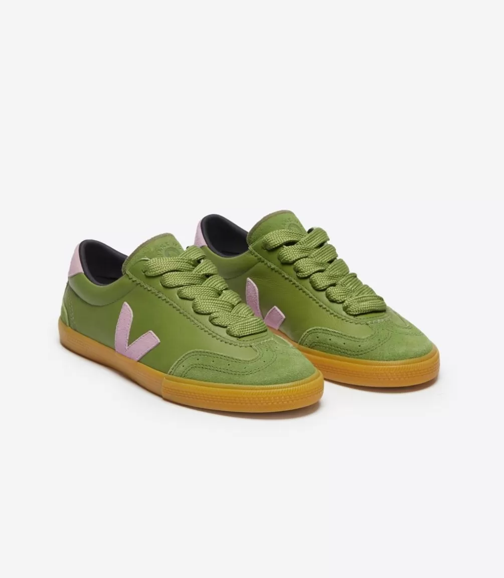 Women VEJA Veja X Make My Lemonade | Collab<VOLLEY LEATHER X MAKE MY LEMONADE KIWI ORCHID