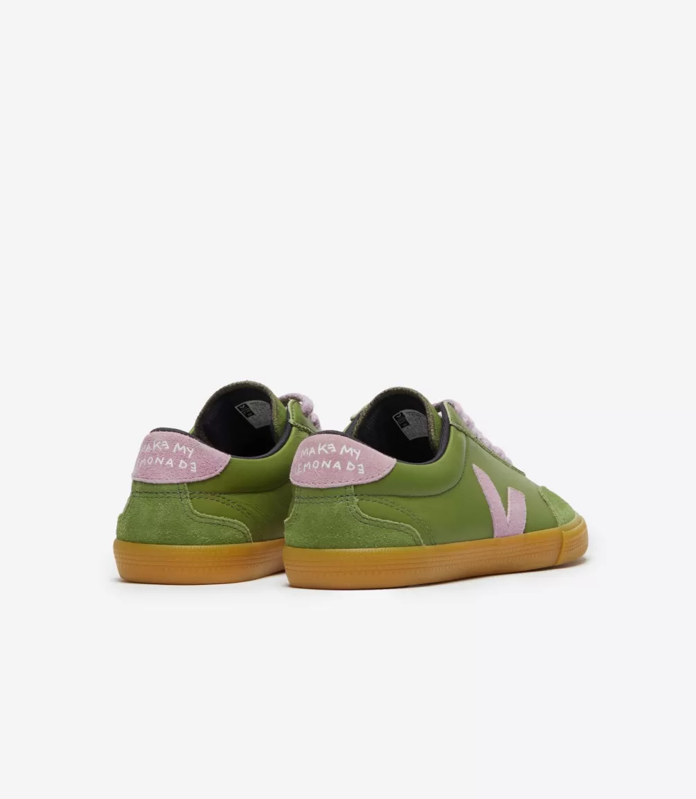 Women VEJA Veja X Make My Lemonade | Collab<VOLLEY LEATHER X MAKE MY LEMONADE KIWI ORCHID
