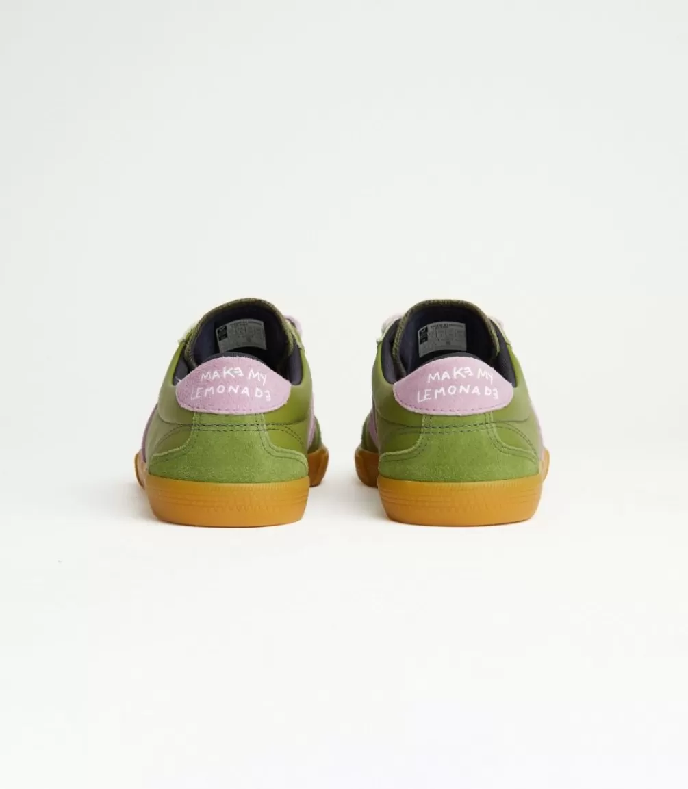 Women VEJA Veja X Make My Lemonade | Collab<VOLLEY LEATHER X MAKE MY LEMONADE KIWI ORCHID