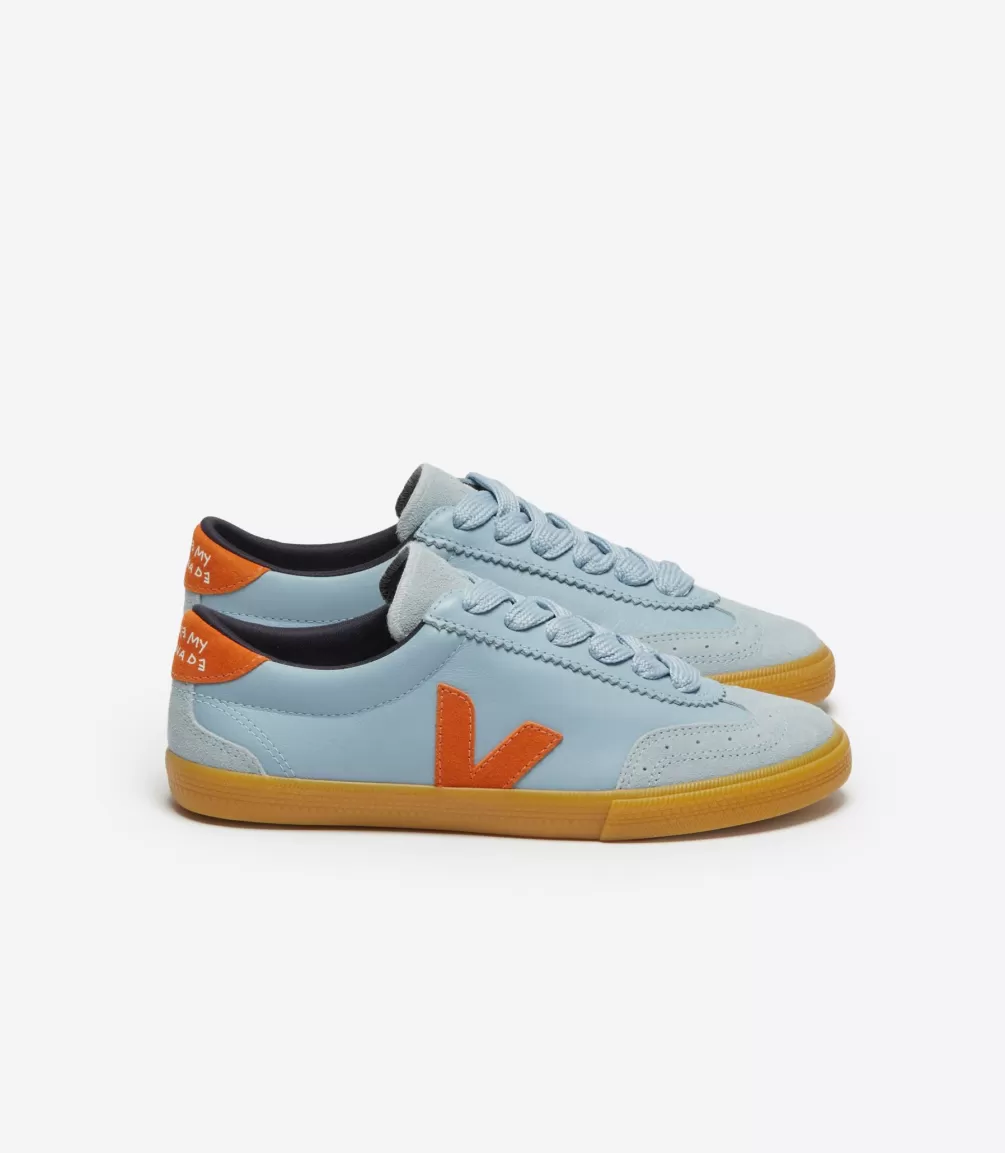 Women VEJA Veja X Make My Lemonade | Collab<VOLLEY LEATHER X MAKE MY LEMONADE STEEL PUMPKIN